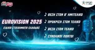 Eurovision 2025: Η ώρα της Ελλάδας, τα φαβορί του Β’ Ημιτελικού κι οι αποδόσεις στο Pamestoixima.gr