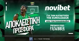Novibet: Το Back to Back του Παναθηναϊκού πληρώνει στο 100.00!