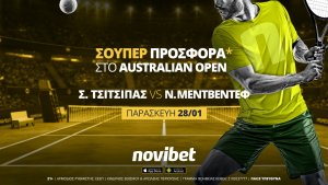 Novibet: Τα ημιτελικά του Australian Open με ενισχυμένες αποδόσεις και 0% γκανιότα*