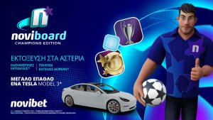 Novibet: NoviΒoard Champions Edition: Εκτόξευση στα… αστέρια