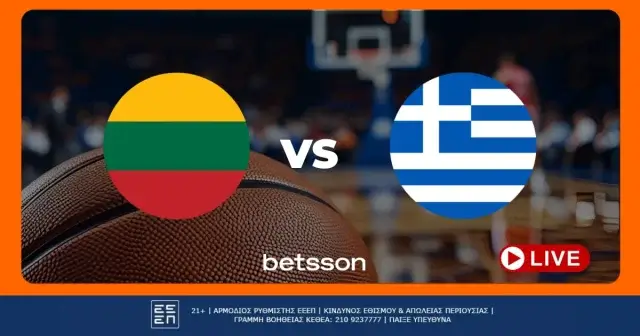 Λιθουανία – Ελλάδα με Bet Builder, Livestream και Ενισχυμένες Αποδόσεις στην Betsson (9/9)