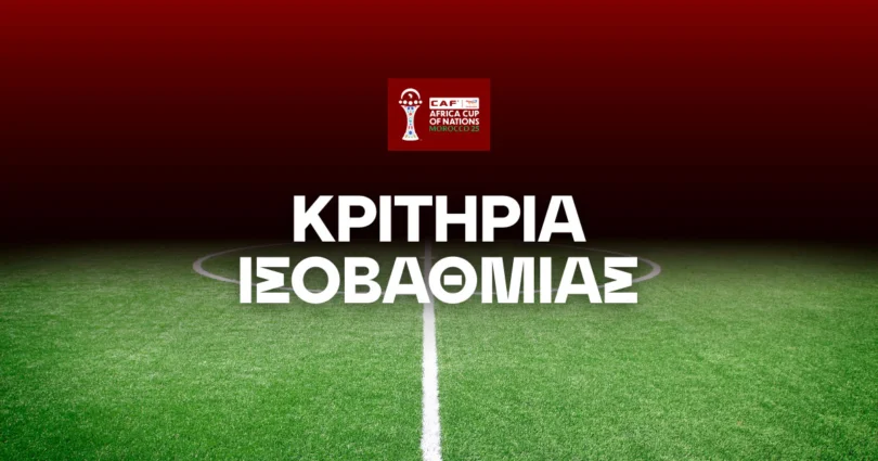 Copa Africa Κριτήρια Ισοβαθμίας