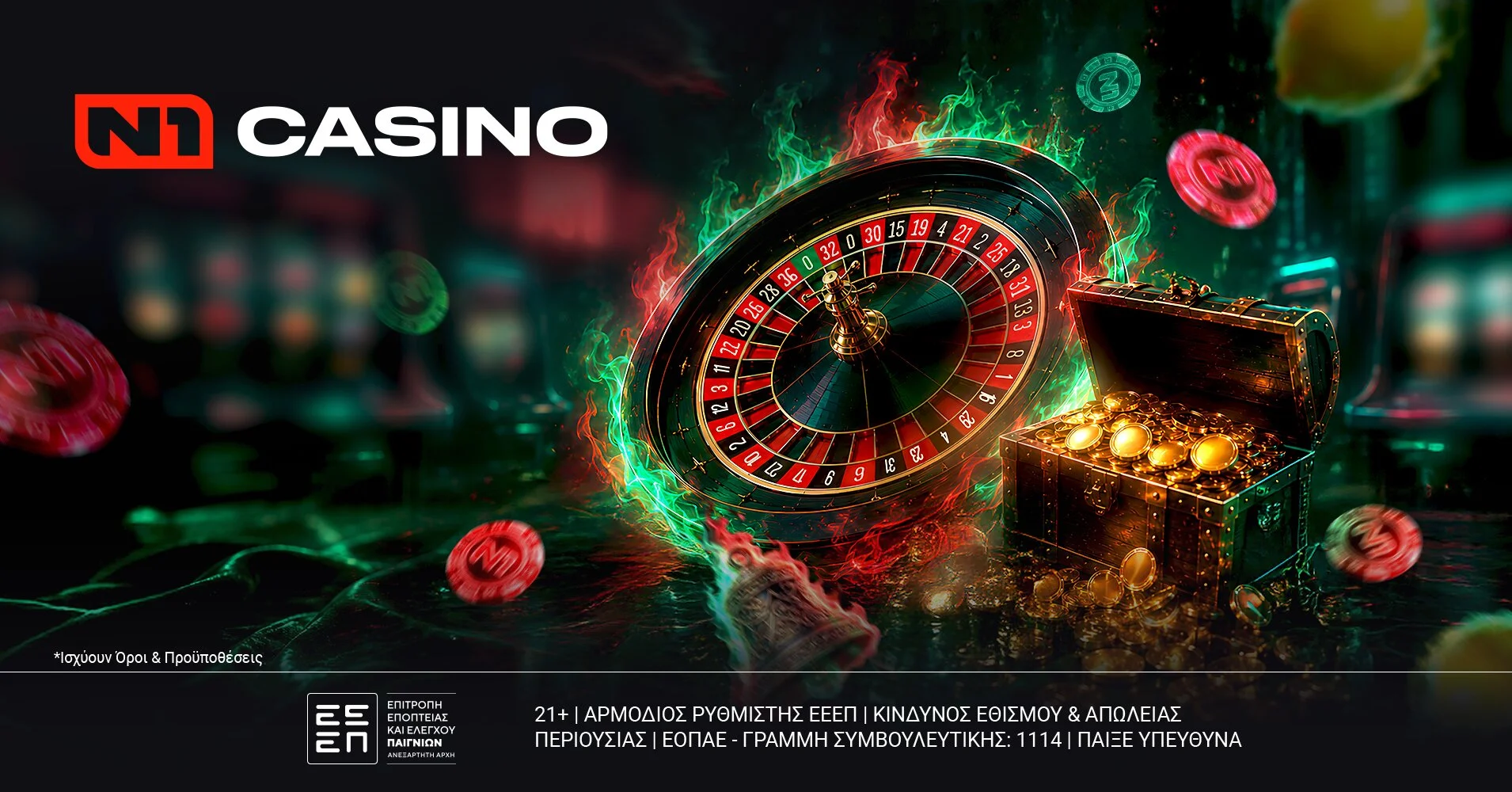 Το καλοκαίρι ξεκινά δυναμικά στο N1Casino.gr με μια νέα προσφορά* Χωρίς Κατάθεση!