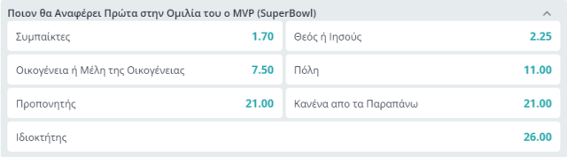 Super Bowl 2024 στοιχήματα - novibet