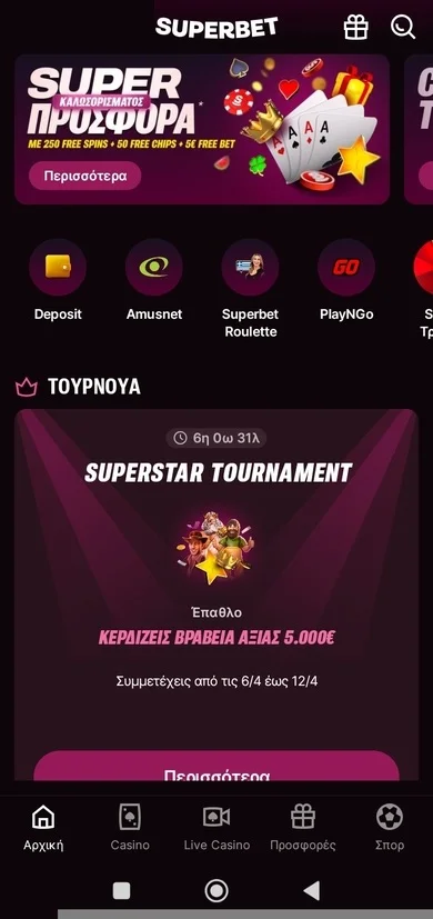 superbet app casino