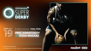 Novibet: Τελικός Εφές – ΤΣΣΚΑ με σούπερ προσφορά* και κορυφαία στοιχήματα!