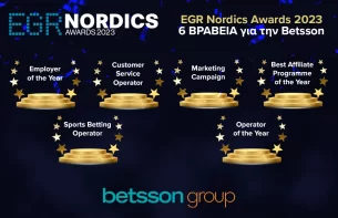 Η Betsson κέρδισε 6 βραβεία στα EGR Nordics Awards 2023